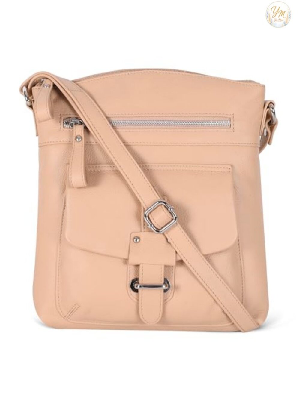 Genuine Leather Crossbody Bag for Women Medium Handbag Purse